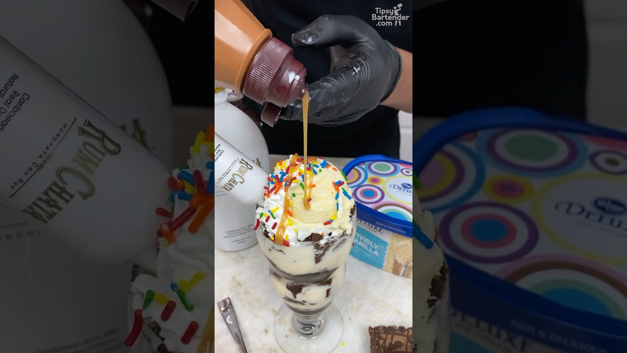 Boozy Rum Chata Chocolate Sundae   