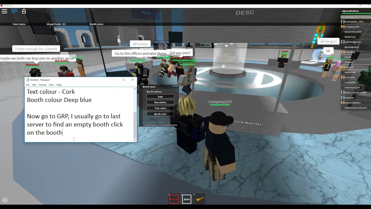 Updated See Https Youtu Be Cdastftxfa8 Roblox How To Color And Set Up Booth At Gpr Youtube - image id roblox plaza