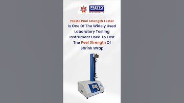 How to perform a peel test on shrink wrap ||Presto Group