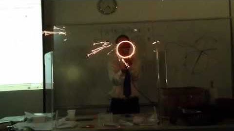 Sparkler in circular motion