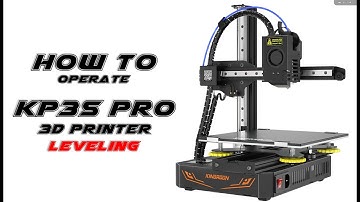 How to Operate KINGROON KP3S PRO 3D Printer Leveling
