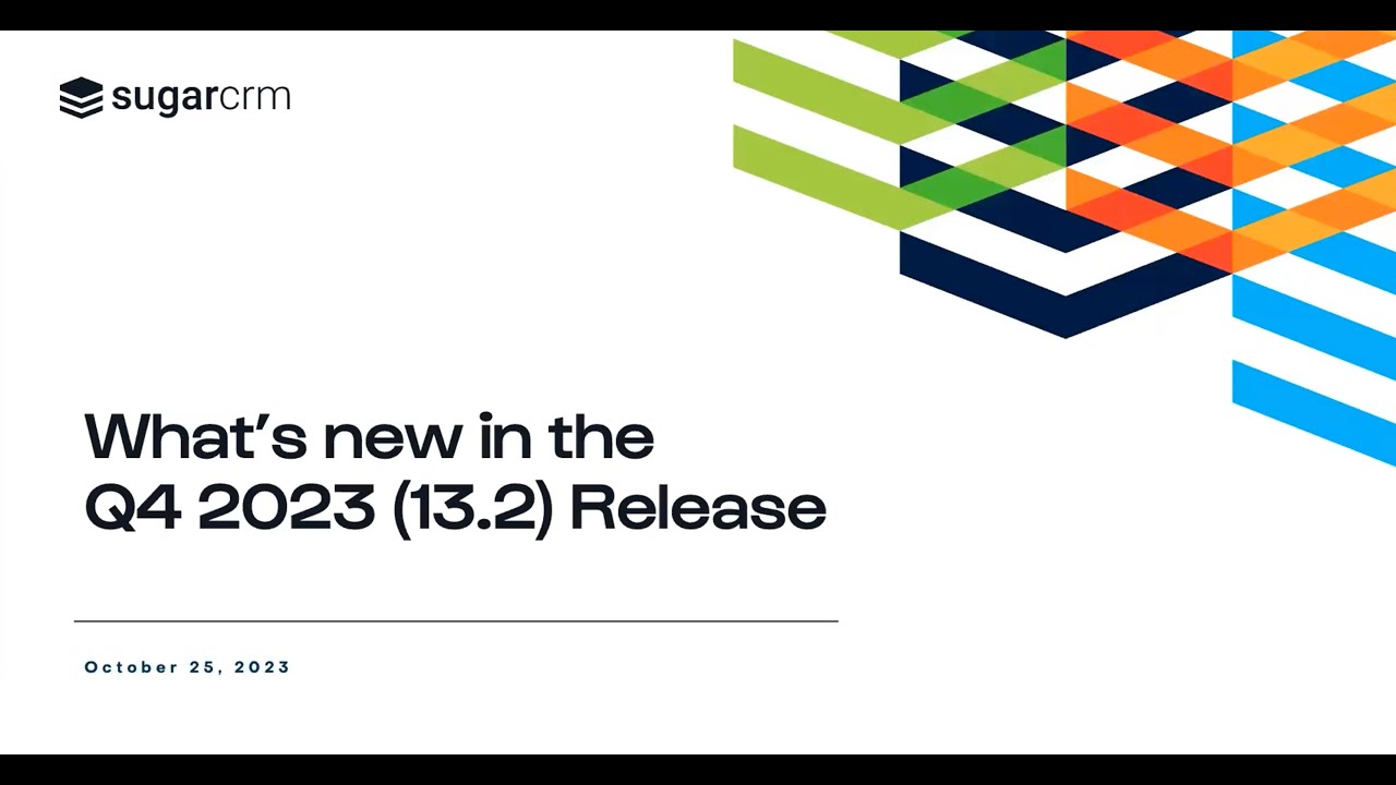 Webinar: What's new in the Q4 2023 Release | SugarU - YouTube