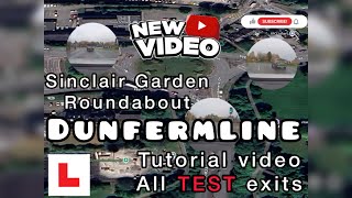Sinclair Gardens Roundabout - all Dunfermline TEST centre exits - tutorial video how to drive 