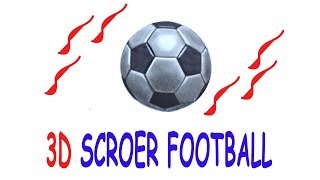 how to draw 3d football || drawing football illusion. screenshot 5