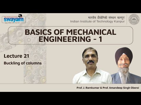 Lecture 21 : Buckling of columns