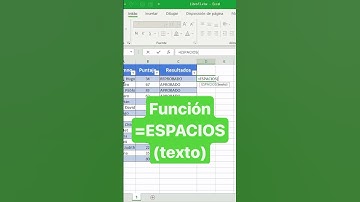 Función de #excel para quitar los espacios 🥳