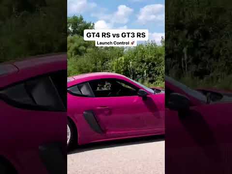 Sound on: GT4 RS vs GT3 RS launch! Which sounds best ⁉️ #porsche