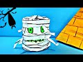 👻 How to make a GHOST OF THE MUMMY ON HALLOWEEN with your own hands from A4 paper
