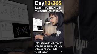 Day 12/365 of Learning AI: Molecular Descriptors & Drug Likeness #machinelearning #ai #chemistry