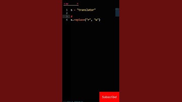 How To Replace A Character In A String In Python #python