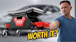 Best Rolling Stool for Car Detailing? VEVOR Review (Budget vs Expensive Mechanic Seat)