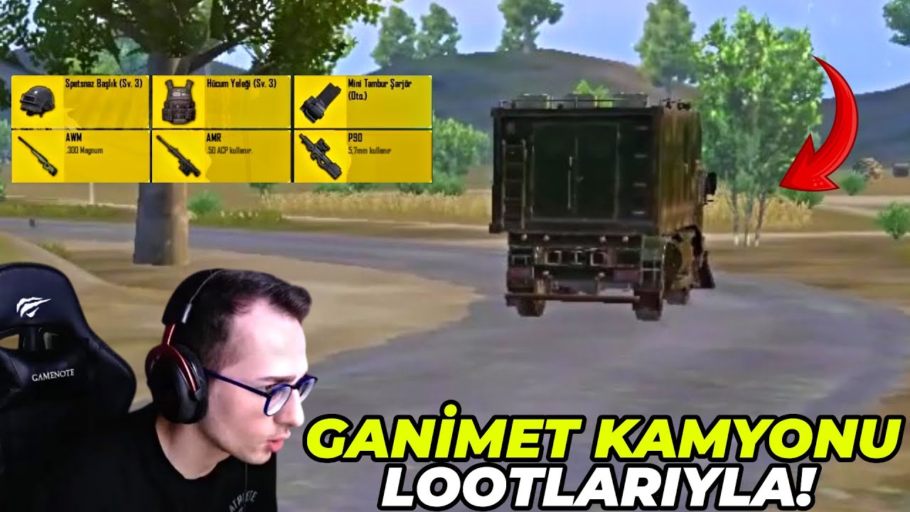 GANİMET KAMYONU LOOTLARIYLA WIN ALMAK ! PUBG MOBILE