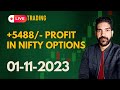 Live Trading in Nifty Options | +5488 Profit | Wise Stock Research