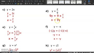 MAP4C - 6.2 - Rearranging Formulas - VIDEO