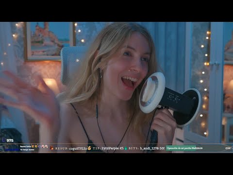 ASMR EAR MASSAGE con cremita y espuma ✨🔴