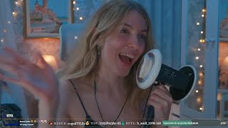 ASMR EAR MASSAGE con cremita y espuma ✨🔴