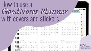 How to use Stickers & Covers in a GoodNotes Planner