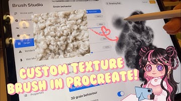 How to make your own texture brush in procreate? #tutorial