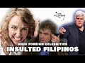 Foreign celebrities who insulted filipinos filipino onefilipinotv