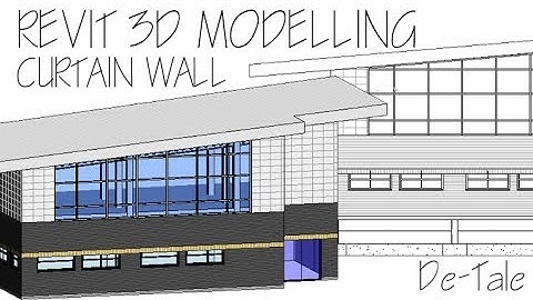 REVIT 3D - Large Window Facades [Curtain Walling]