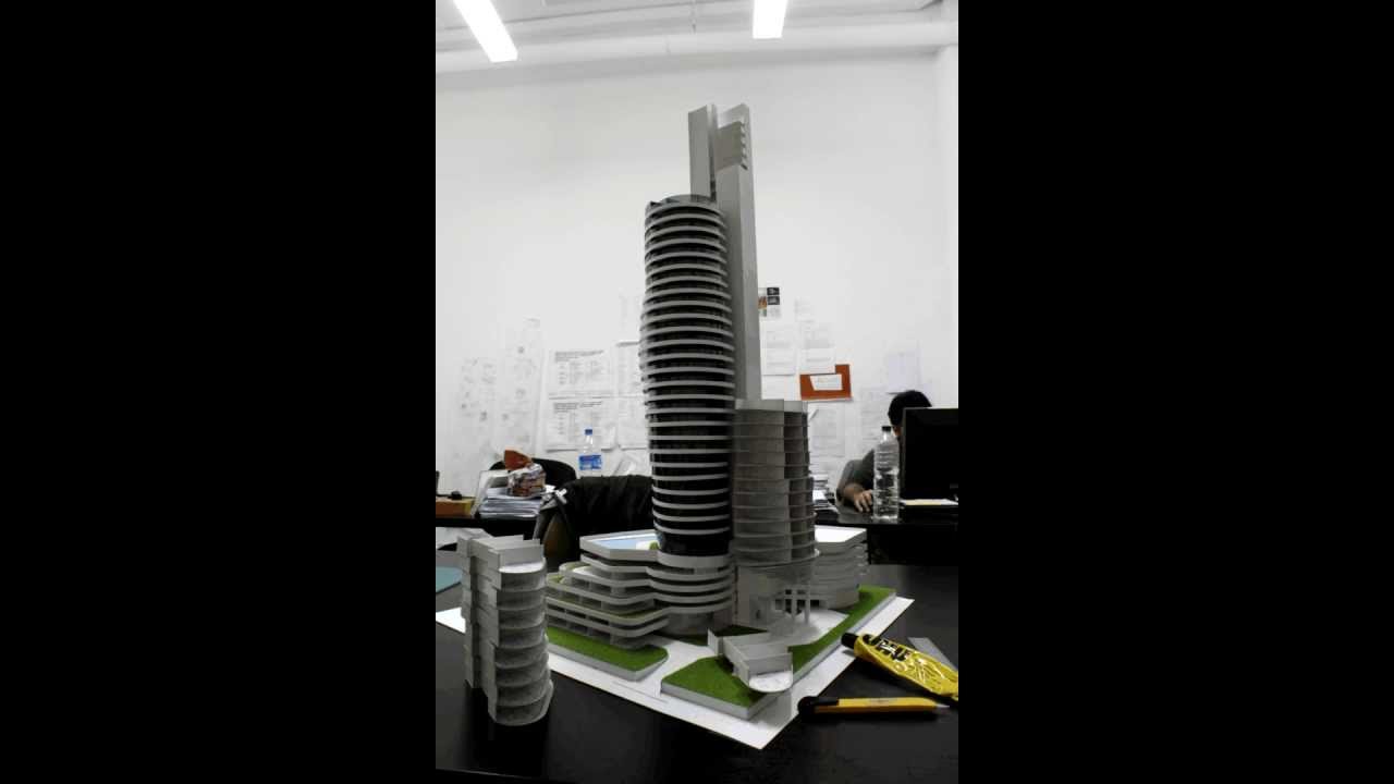 Architectural model time lapse - The making of Trinity Tower