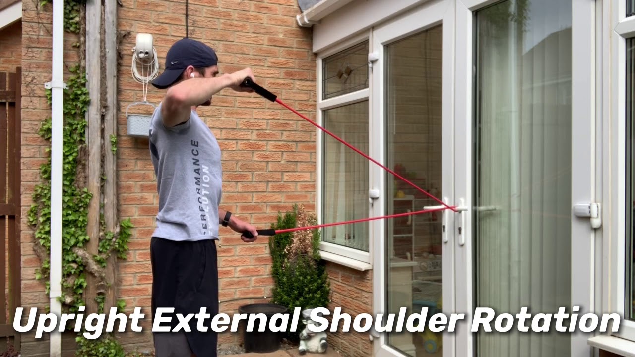 Upright External Shoulder Rotation - YouTube