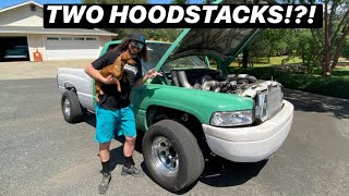 WE PUT TWO HOODSTACKS ON THE TRIPLE TURBO 2ND GEN CUMMINS 12V! Plus TWIN TURBO LS CHEVELLE action! Information
