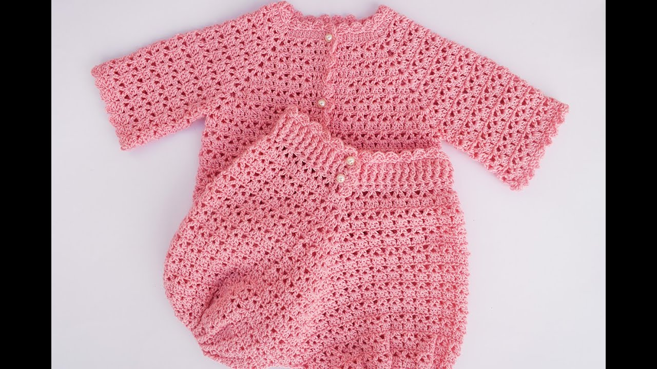 Como hacer una Ranita a crochet o pantalón bombacho para bebe a juego con  chaqueta - YouTube
