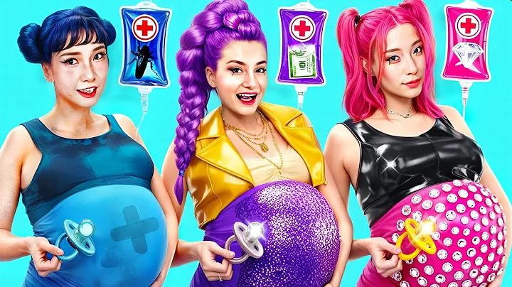 KPop Demon Hunters Hospital! Rich vs Poor vs Giga Rich Huntrix Get Pregnant