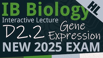 IB Biology D2.2 - Gene Expression [AHL] - Interactive Lecture 2025-2033