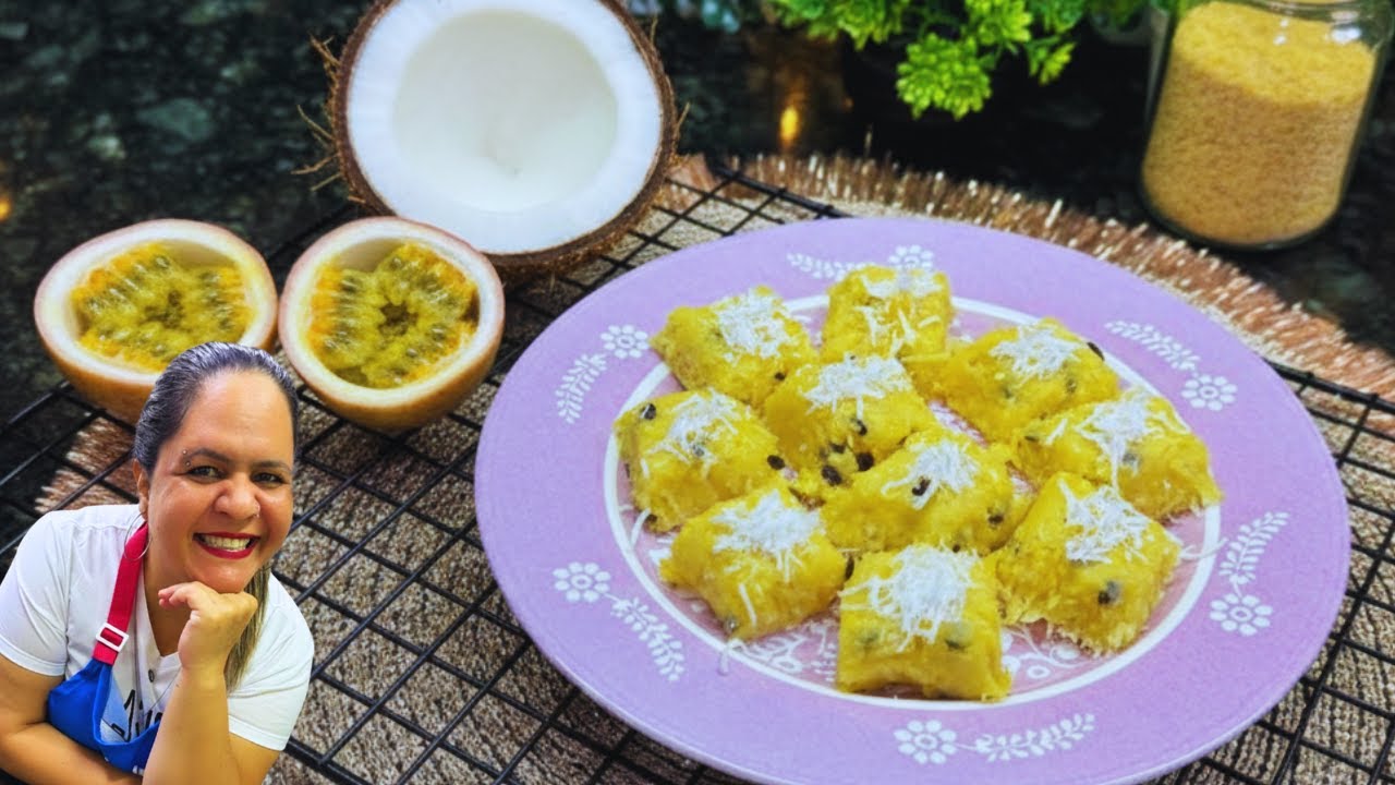 COCADA DE CUSCUZ COM MARACUJÁ 🥥🍋 | A receita deliciosa que aprendi com a Ana Maria Braga!