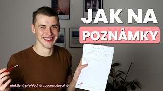 JAK SI PSÁT POZNÁMKY | tipy na efektivní, přehledné a zapamatovatelné výpisky