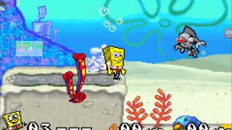 Spongebob Squarepants: Battle for Bikini Bottom GBA When Robots Attack in 1:04.88 (World Record)