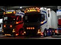 Fight The Night With Orange Light - 2x VOLVO FH4 + DAF XF106 - Dekker & Boekema Transport