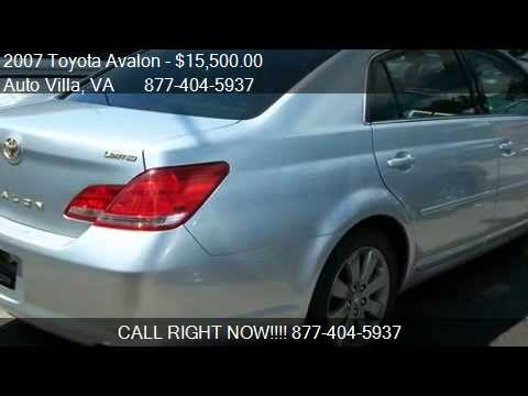 Auto Villa Danville Va >> 2007 Toyota Avalon Limited For Sale In Danville Va 24540 Auto Villa Danville Va >> 2007 Toyota Avalon Limited For Sale In Danville Va 24540