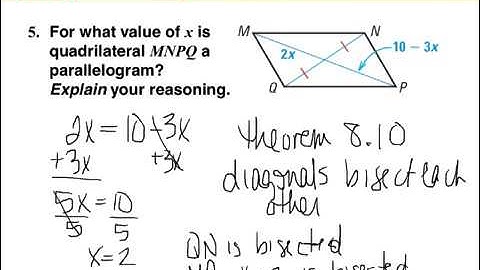 8.3 show that a quadrilateral is a parallelogram