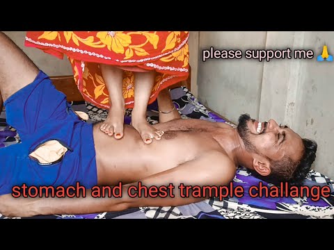 stomach and chest trample challange | bengali challenge video