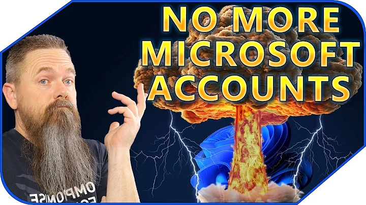NO MORE Microsoft Accounts At All.