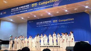 SAMIWENG SINGERS I O Magnum Mysteriumby Črt Sojar Voglar | World Choir Games, Gangneung  July 2023