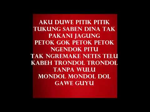 Aku Duwe Pitik Youtube