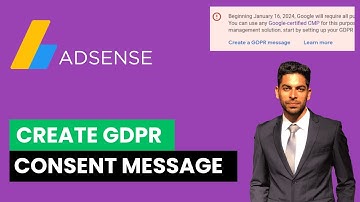 Create a GDPR Message: GDPR Consent Message in Adsense (2025)