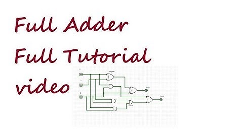 Logisim Tutorial | how to design full-adder