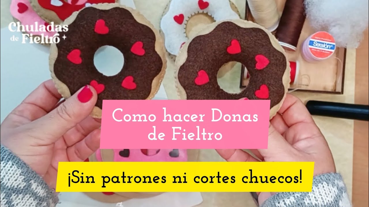 Chuladas de Fieltro 🩷 | Como realizar donas de fieltro, Fácil y rápido! ¡APRENDE Y EMPRENDE!