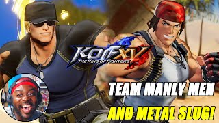 Team MANLY MEN, But That METAL SLUG STAGE | King of Fighters XV | RALF AND CLARK Trailer | Thoughts