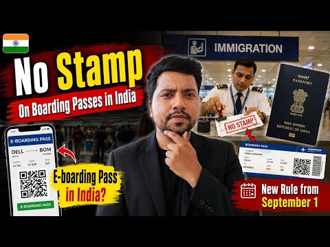 Digital Boarding Pass in India? No More Stamps 🚫 on Boarding Passes! Latest Update! E-Boarding Pass!