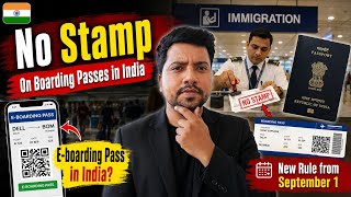 Digital Boarding Pass in India No More Stamps 🚫 on Boarding Passes! Latest Update! E-Boarding Pass!