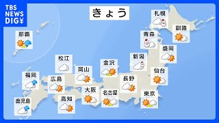 今日の天気・気温・降水確率・週間天気【2月9日 天気予報】｜TBS NEWS DIG