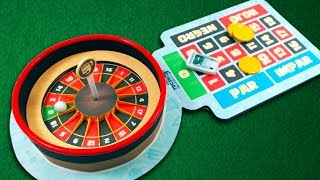 DIY CASINO ROULETTE - AMAZING cardboard GAME | Creative Minds