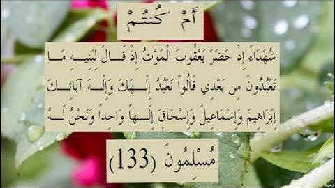 القران الكريم سورة البقرة الاية 133
