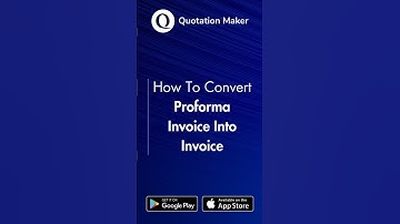 How To Convert Proforma Invoice Into Invoice | Quotation Maker App For Android | iPhone